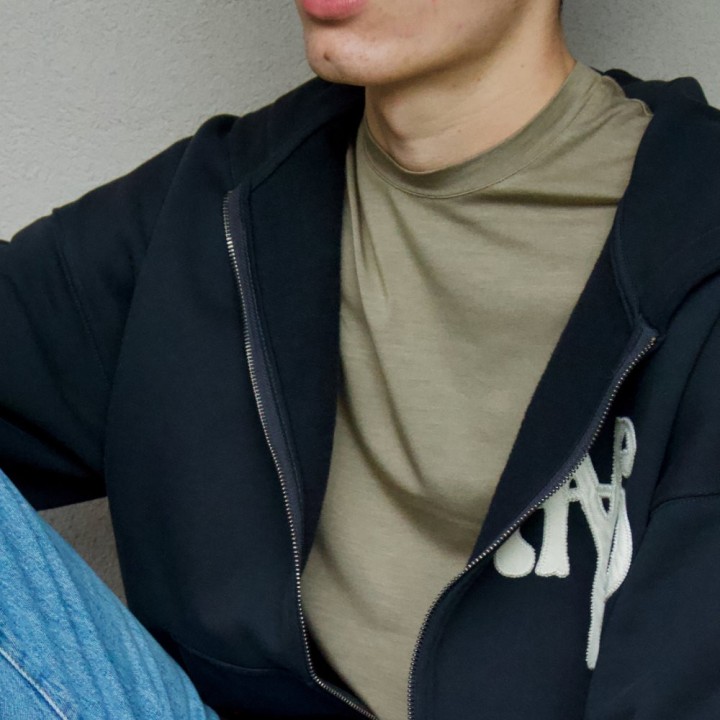 T-Shirt uomo Aloe. Color cocco. Manica corta