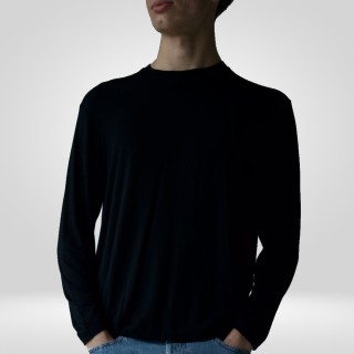 Maglietta uomo Alga. Colore Nero. Ecologica e biodegradabile