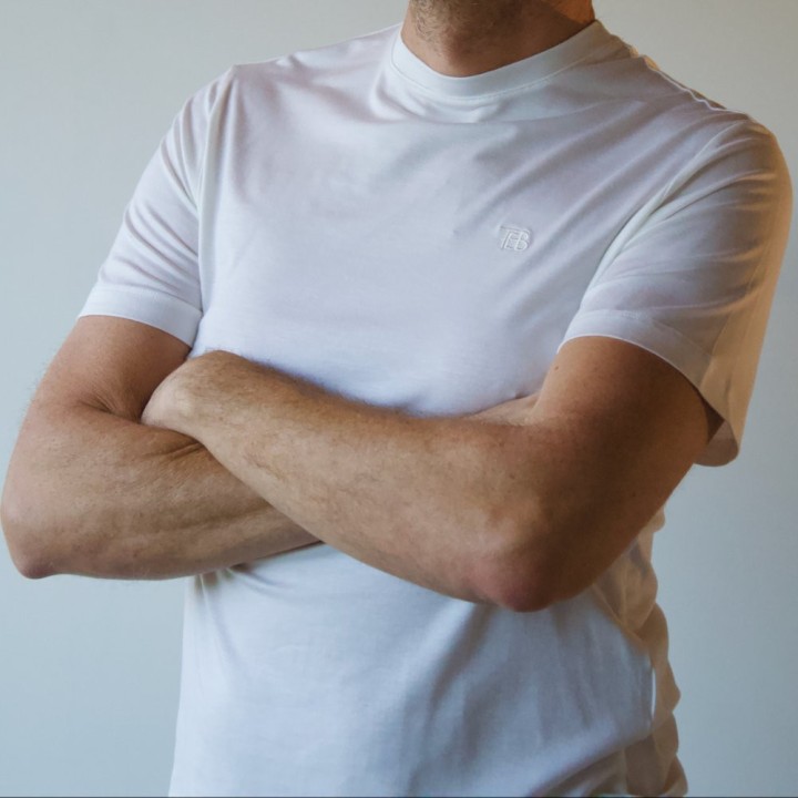 Algae men's T-shirt. Colours white, natural, black, blue and dove grey. . Eco-friendly and organic