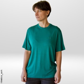 T-Shirt donna Bamboo. Colore verde